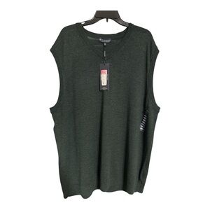 NWT Hart Schaffner Marx 3XLT Christmas PINE Green Merino Wool Sweater Vest GIFT!